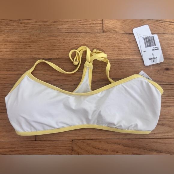 L*Space Pamela Bikini Top Cream/Lemon Drop - Picture 5 of 7